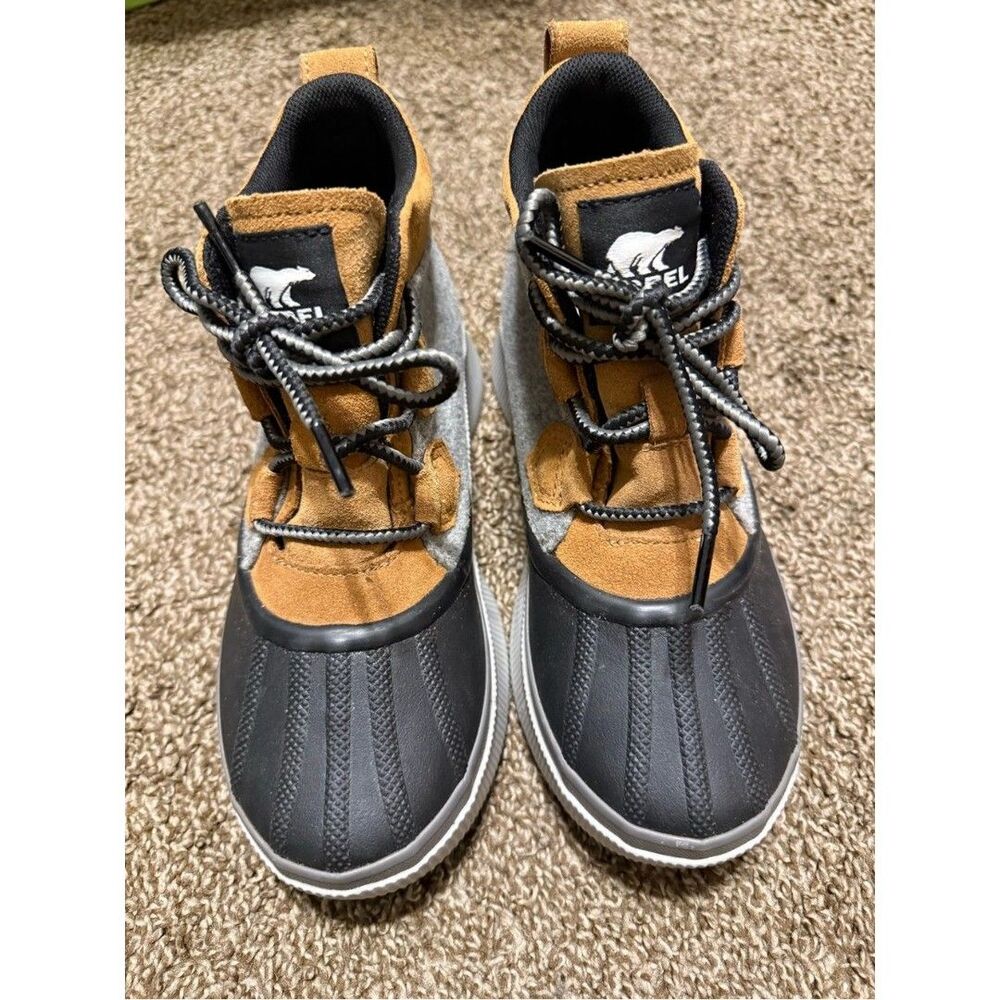 Sorel unisex 6.5 Waterproof Duck Boots - Brown/Gray